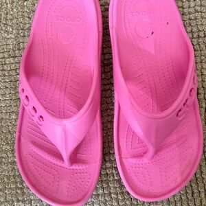 Croc flip flops